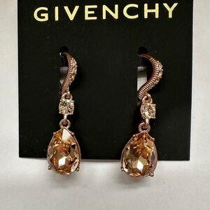 Givenchy Gold and Silver Drop Earrings